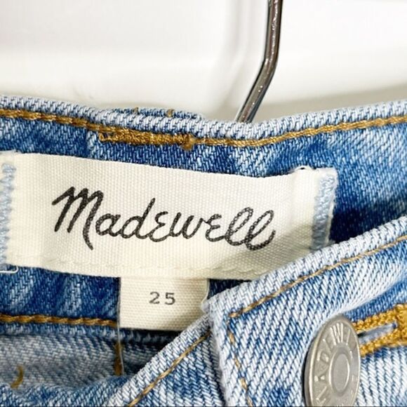 Madewell Rigid Denim A-line Mini Cutout Skirt 25 - Picture 9 of 11